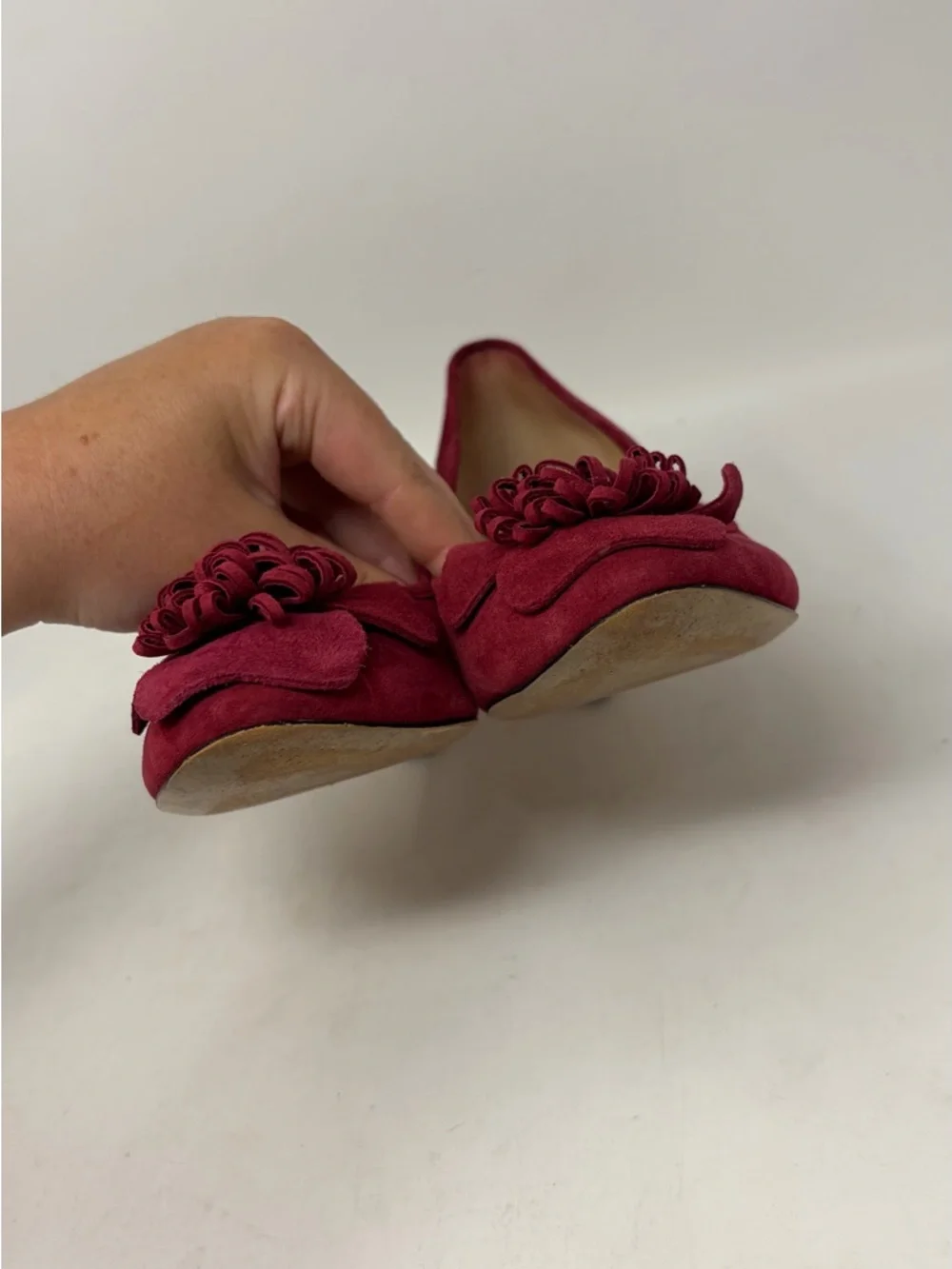 Kate Spade Floral Suede Pump Heel Size 8 - Picture 3 of 9